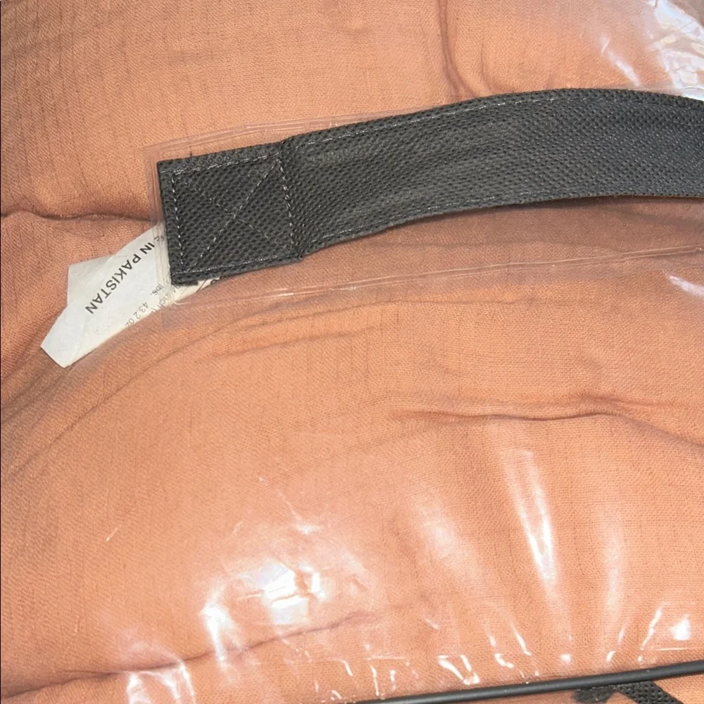 Threshold King Tassel Border Comforter Set, Terracotta/ White